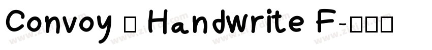 Convoy — Handwrite F字体转换